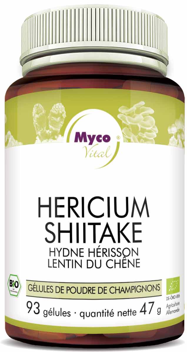 HERICIUM-SHIITAKE Bio-Pilzpulver-Kapseln (Mischung 318)