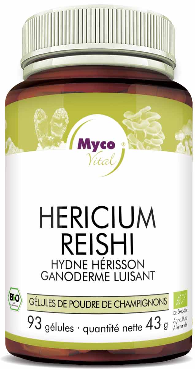 HERICIUM-REISHI Bio-Pilzpulver-Kapseln (Mischung 319)