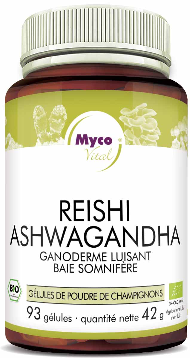 REISHI-ASHWAGANDHA-Bio-Pulver-Kapseln (Mischung 0552)