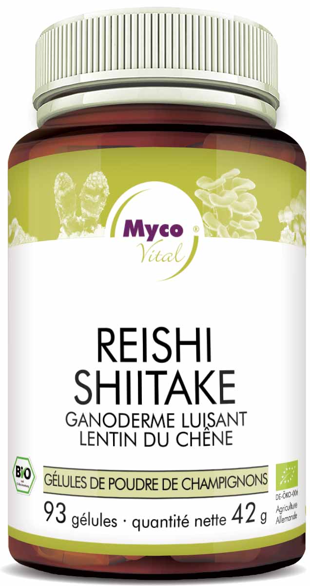 REISHI-SHIITAKE Bio-Pilzpulver-Kapseln (Mischung 320)