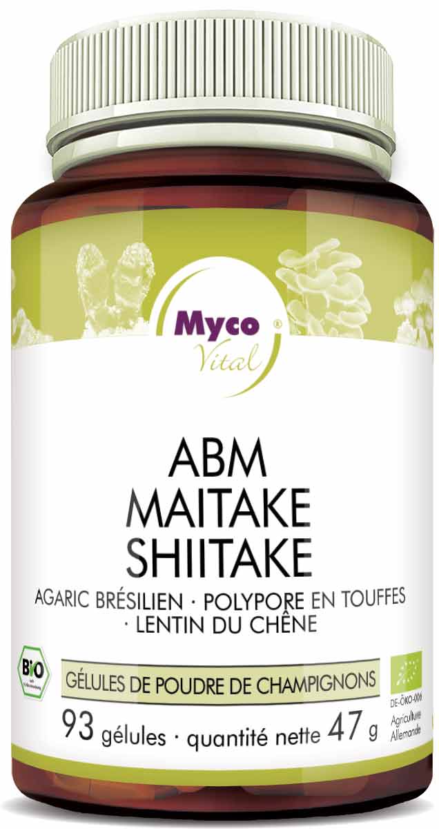 ABM-MAITAKE-SHIITAKE Bio-Pilzpulver-Kapseln (Mischung 312)